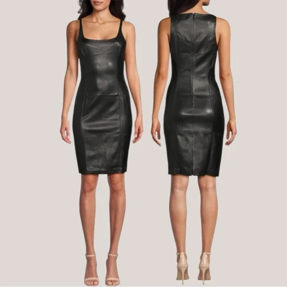chinese dress ladies Susana Monaco Faux Leather Tube Corset Dress - Perfect Red main image 0